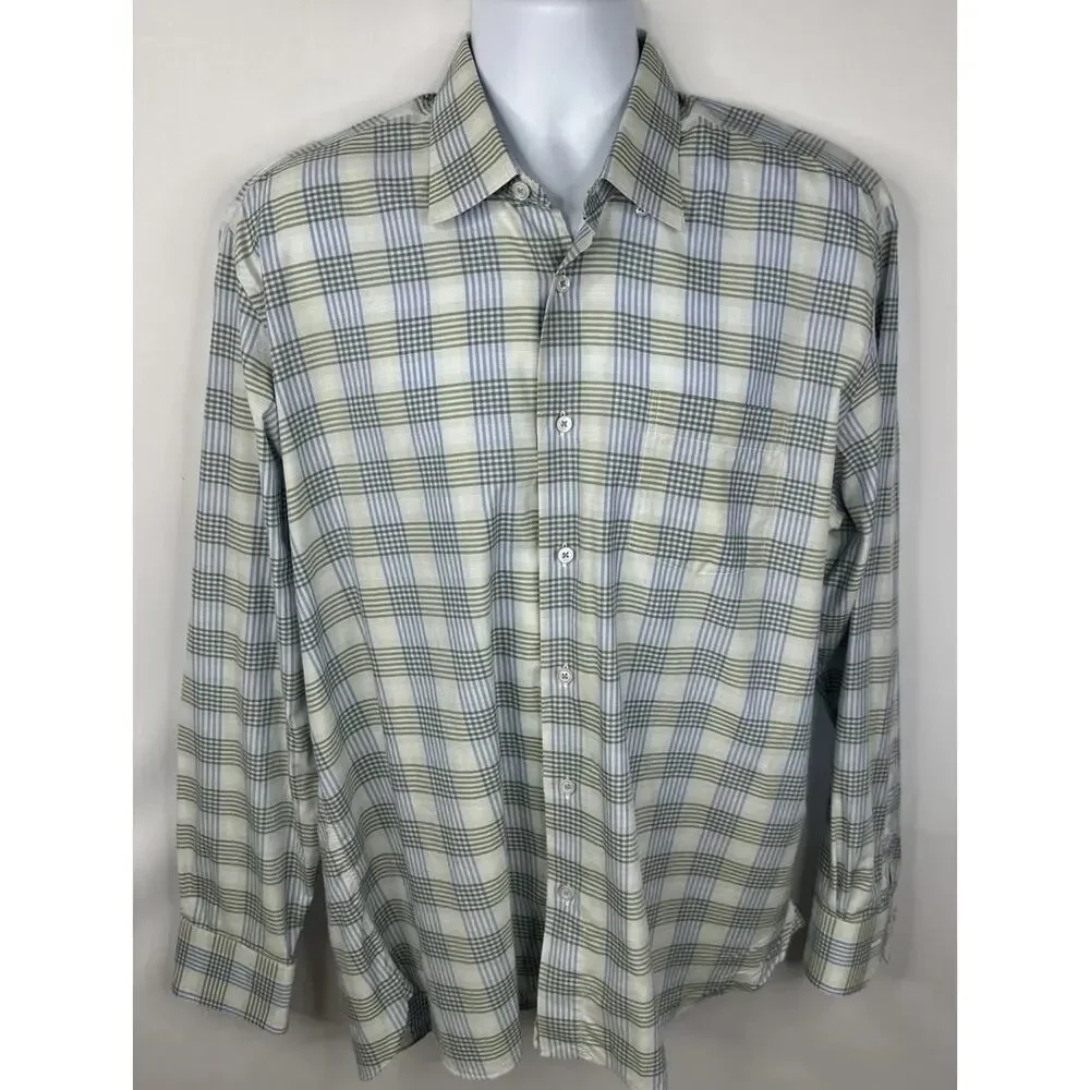 Calder Carmel Limited Edition Multicolor Plaid Button Down Shirt Large 1/150 - Picture 2 of 14